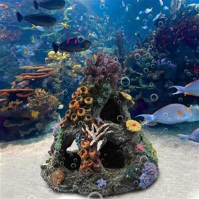 Etching Coral Aquarium Decoration Fish Tank Resin Rock Cave