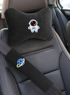 Car headrest pillows on the neck pillow a pair of automotive