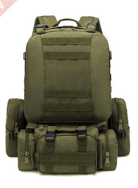 50L Tactical Backpack,Men's Military Backpack,4 in 1