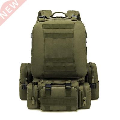 50L Tactical Backpack,Men's Military Backpack,4 in 1