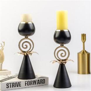 Wrought Iron Candle Holder Desktop Decorative Candlestick