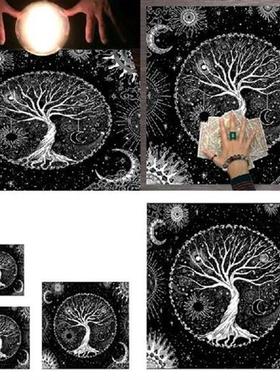 12 Constellations Pentacle Tablecloth Altar Tarot Card