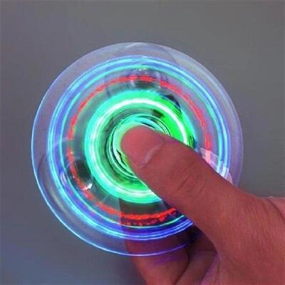 Luminous LED light Fidget Spinner Hand Top Spinners Glow in