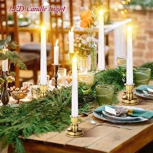 3/4/6/9pcs LED Electronic Candle Flameless Taper Candles