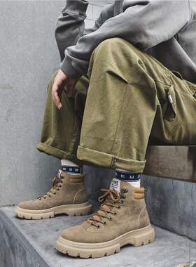 Winter Martin boots men's high top student men&#