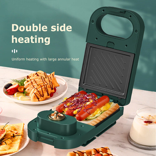 EU Plug Electric Sandwich Maker Timed  Breakfast Machine Waf