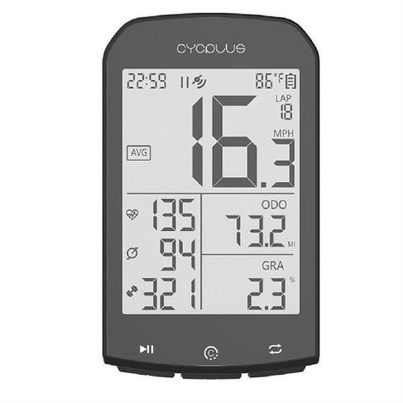 Bike GPS Computer Bicycle Heart Rate Speedometer Wireless
