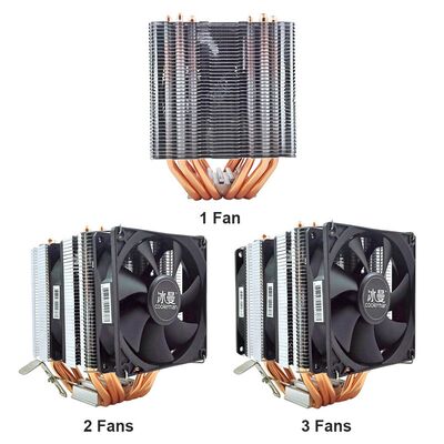 6 Heat Pipes CPU Cooler 4 Pin PWM RGB PC Quiet CPU Cooling F