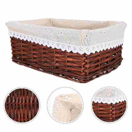 Basket Storage Baskets Bins Wicker Woven Clothes Toy