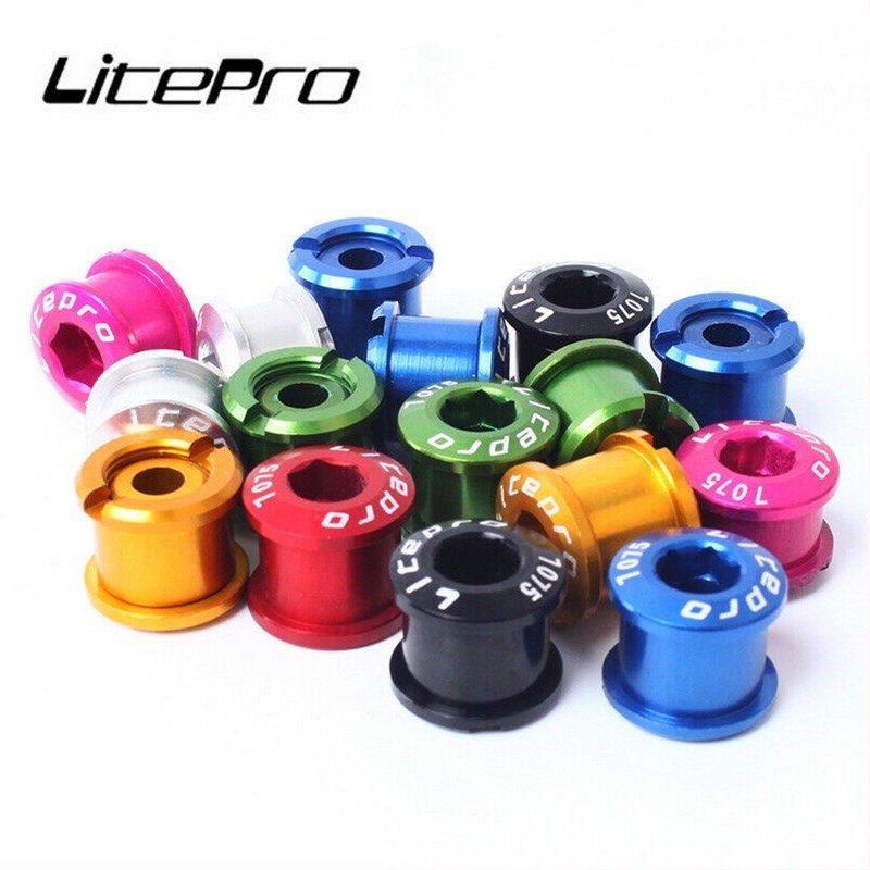 *Litepro 4/5PCS MTB Bike Chainring Bolts Aluminum Single Spe