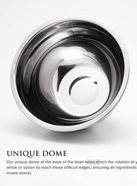 6Pcs Stainless Steel Bowls Set 1.5-5L Capacity Nesting Mixin