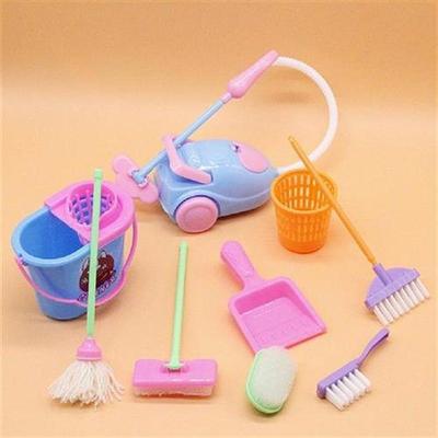 Miniature Mop Dustpan Bucket Brush Housework Cleaning Tools