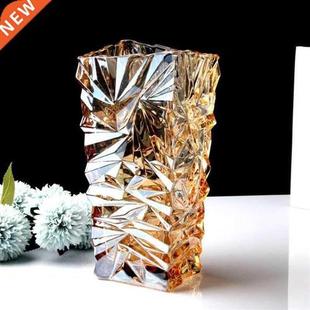 Crystal glass vase transparent hydroponic lucky bamboo lily