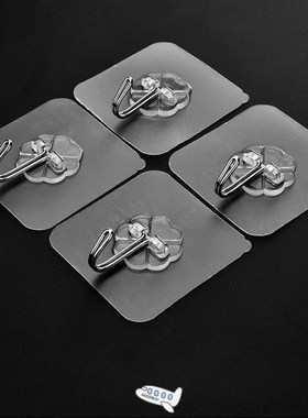 10PCS Strong Hooks Transparent Self Adhesive Door Wall Hange