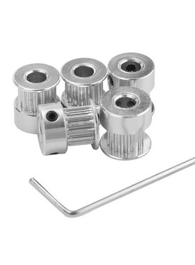 5PCS/set 16 Teeth GT2 Timing Pulley Bore 5mm 适用于 Rubber 2