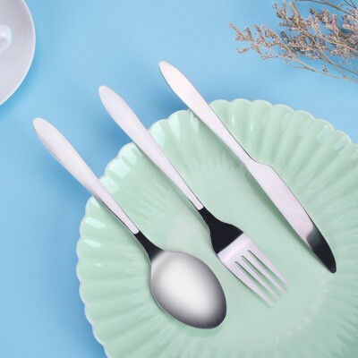 Tableware Cutlery-Set Lunch-Pack Picnic Travel Stainless-Ste