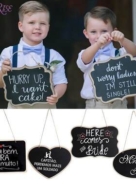 FENGRISE Mini Wooden Chalkboard Mr Mrs Wedding Rustic Weddin