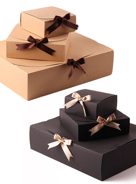 1pc Gift Wrapping Paper Boxes With Bowknot Wedding Birthday