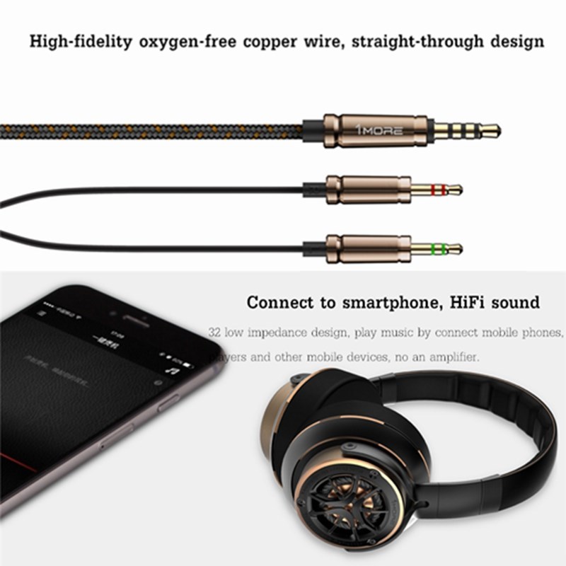 1More H1707 Triple Drivers Units Gaming Headphone HiFi Ster