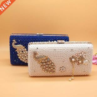 BaoYaFang Women wedding bag bride Party purse Day Clutches