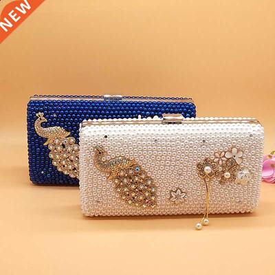 BaoYaFang Women wedding bag bride Party purse Day Clutches