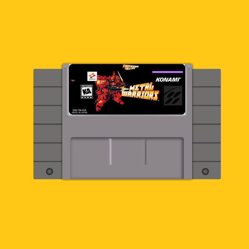 Metal Warriors USA Version 16 Bit Game Card For USA NTSC Ga