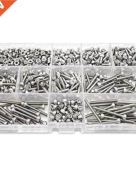 620Pcs M Screw ortment Kit, Cap Head Screws, Machine Screws