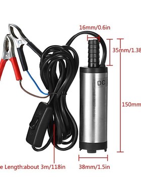 DC 12V/24V Water Oil Diesel Fuel Transfer Pump 38mm Submers