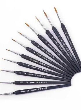 Memory Micro Paintbrush Set Professional Nylon Hook Liner Ar