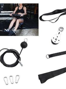 Indoor fitness multifunctional pulley system triceps