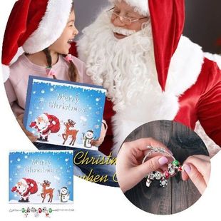 Countdown Day Santa Children Bracelet Box DIY Set The
