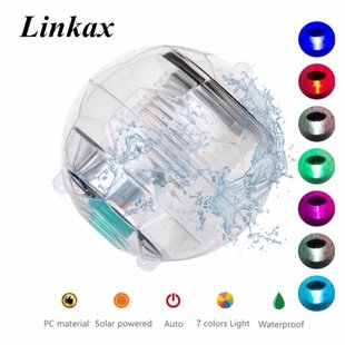 Solar Powered Waterproof Underwater Lights 7colors Changing