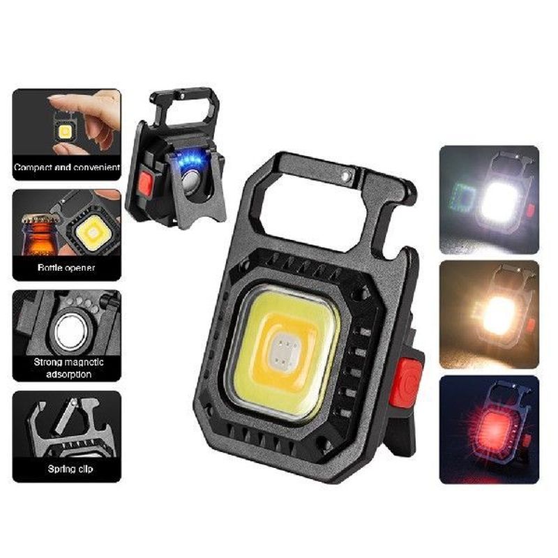 Mini LED Flashlight Work Light Portable COB Pocket