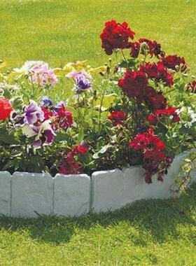 20Pcs Grey / Garden Fence Edging Cobbled Stone Effect DIY Pl