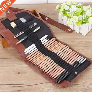 Pen Charcoal Sketch Set Sketching Pencil Kit Paper Erasable