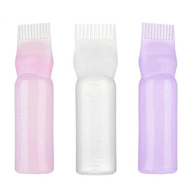 3 Colors Hair Dye Applicator Brush Bottles Dyeing Shampoo Bo
