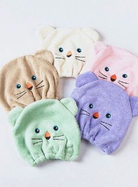 1Pcs Portable Shower Cap Quickly Dry Hair Wrapped Towels