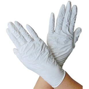 Gloves 100pcs White Blue disposable nitrile gloves Latex for