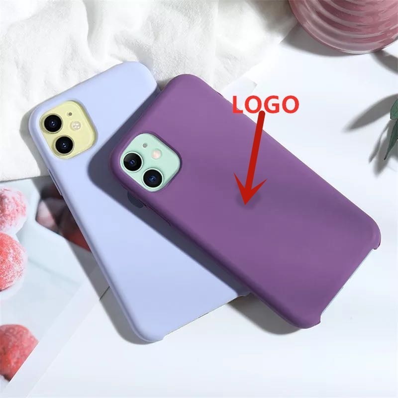 With LOGO Official Silicone Case  iphone 7 8 6S 6 Plus 11 Pr