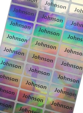 Waterproof Name Lable Tags Custom Stickers for Children Scho