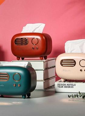 Radio Model Tissue Box Desktop Paper Holder Towel orage Na