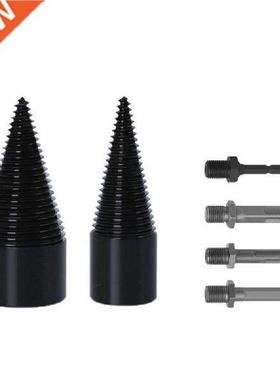 6 PCS Firewood Machine Drill Bit Kit Chop Wood Splitting