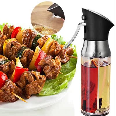 2-in-1 Stainless Steel Oil Sprayer Adjustable oil and vinega
