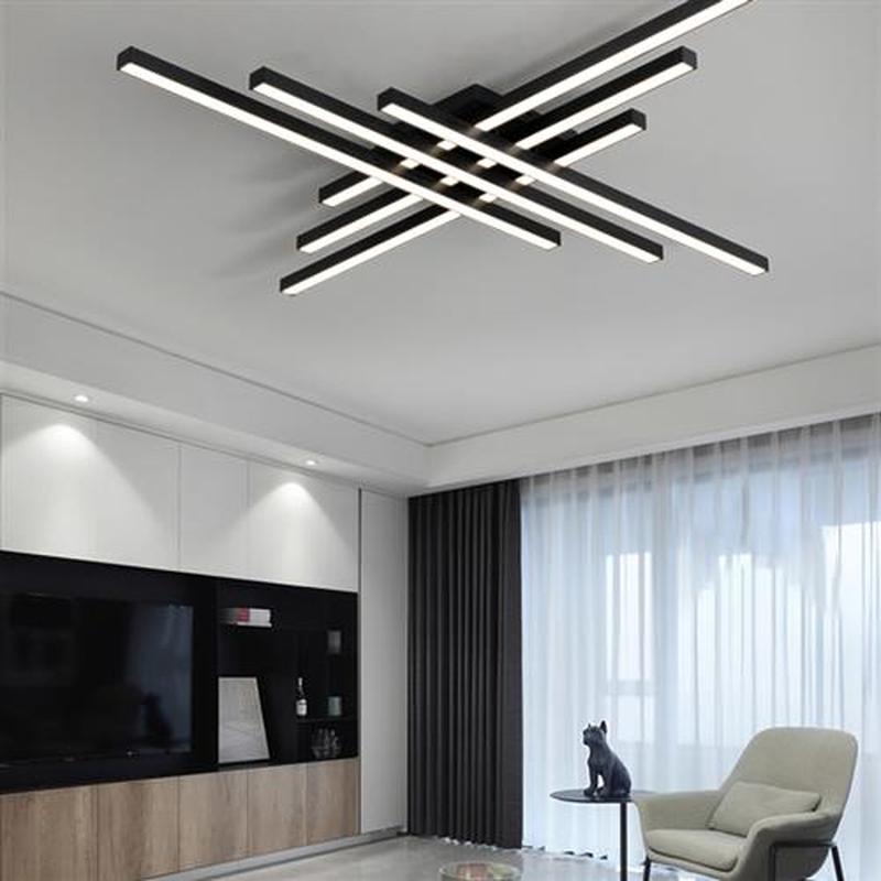 Black chandelier square bedroom lamps living room lamp led c