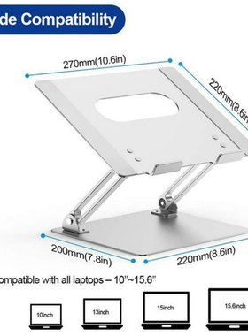 Laptop Stand Adjustable Aluminum Alloy Notebook Stand Compat