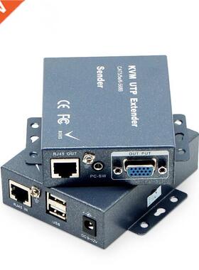 300M USB 2.0 VGA KVM Extender Over CAT5 CAT5e CAT6 RJ45 Cab