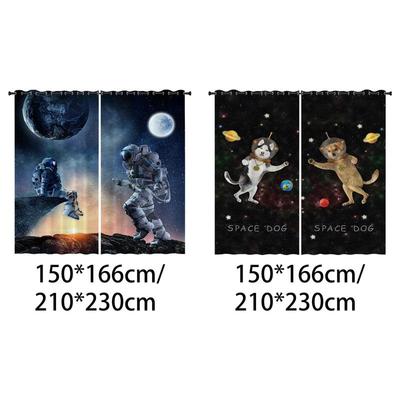 2x Shower Curtains Window Drapes Quick Drying Washable for