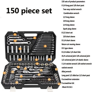 Wrench Screwdriver Tool Box Garage Storage Suitcase Set Tool