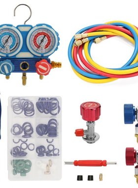 Pressure Gauge  Car Air Conditioning Refrigerant Freon Doubl