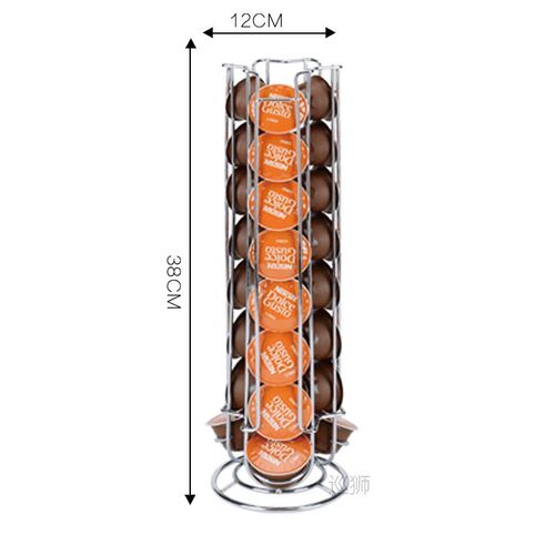 Iron Chrome Plating Display Capsule Rack Coffee Pod Holder S